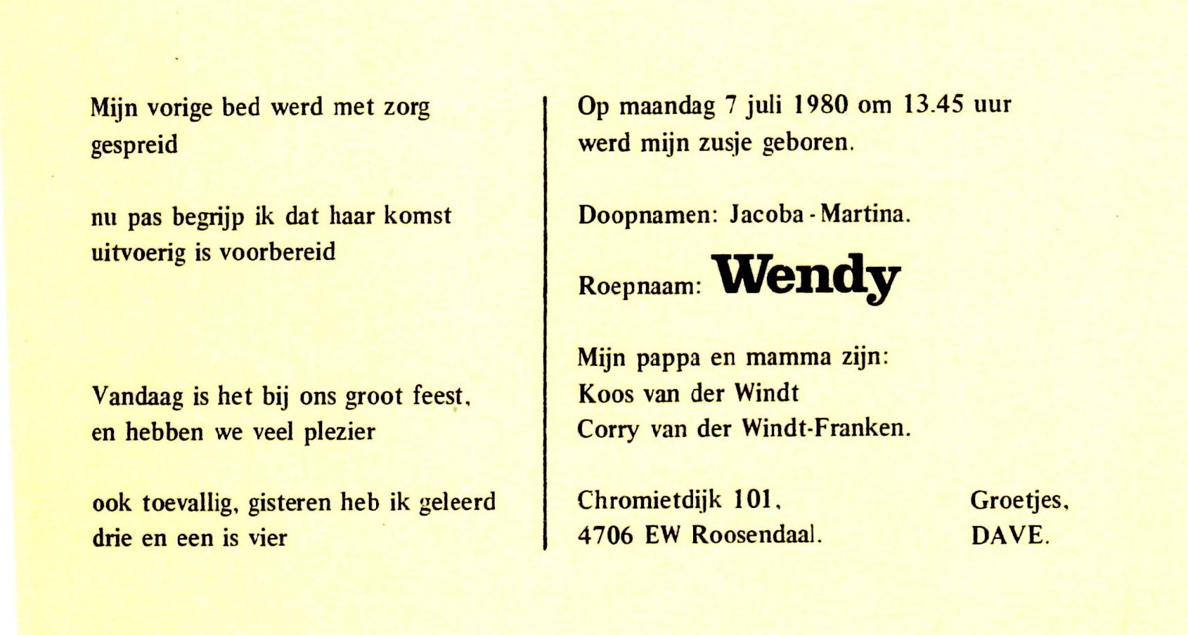 1980-07-07 Jacoba Martina (Wendy) van der Windt